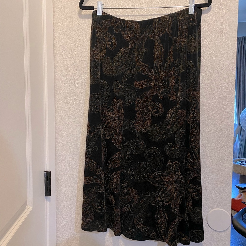 90s grunge acetate skirt
